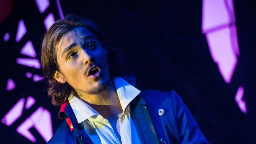 Matthew Hearne performs as Jean Valjean.