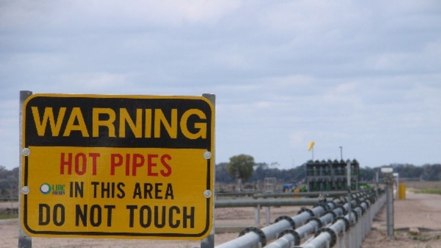 Coal seam gas infrastructure in Southern Queensland.