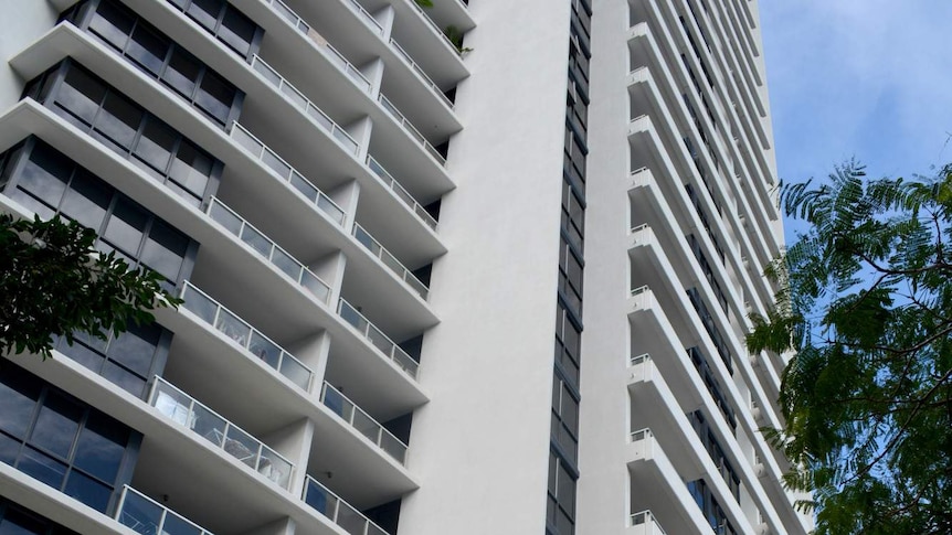 An external view of the Avalon apartments in Surfers Paradise.