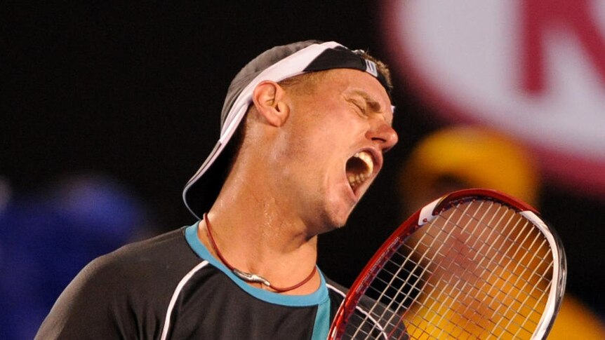 Hewitt battled gamely but could not make the most of break and match points.