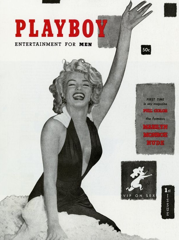 Marilyn Monroe on the cover of Playboy