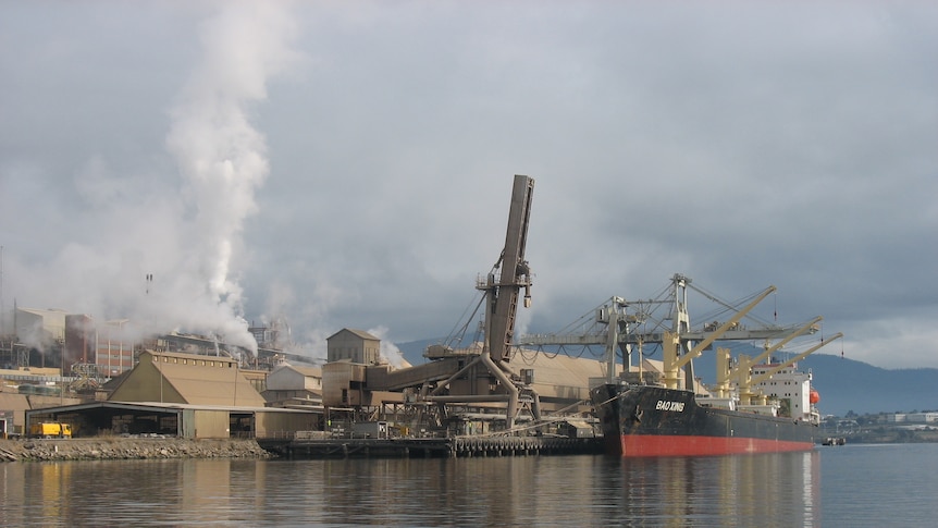 Wharf at Nyrstar zinc works Hobart