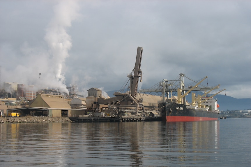 Wharf at Nyrstar zinc works Hobart