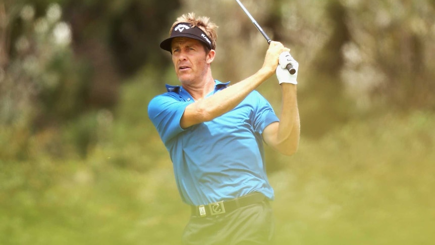 Stuart Appleby is tied for the lead at the Australian Open alongside England's Justin Rose.