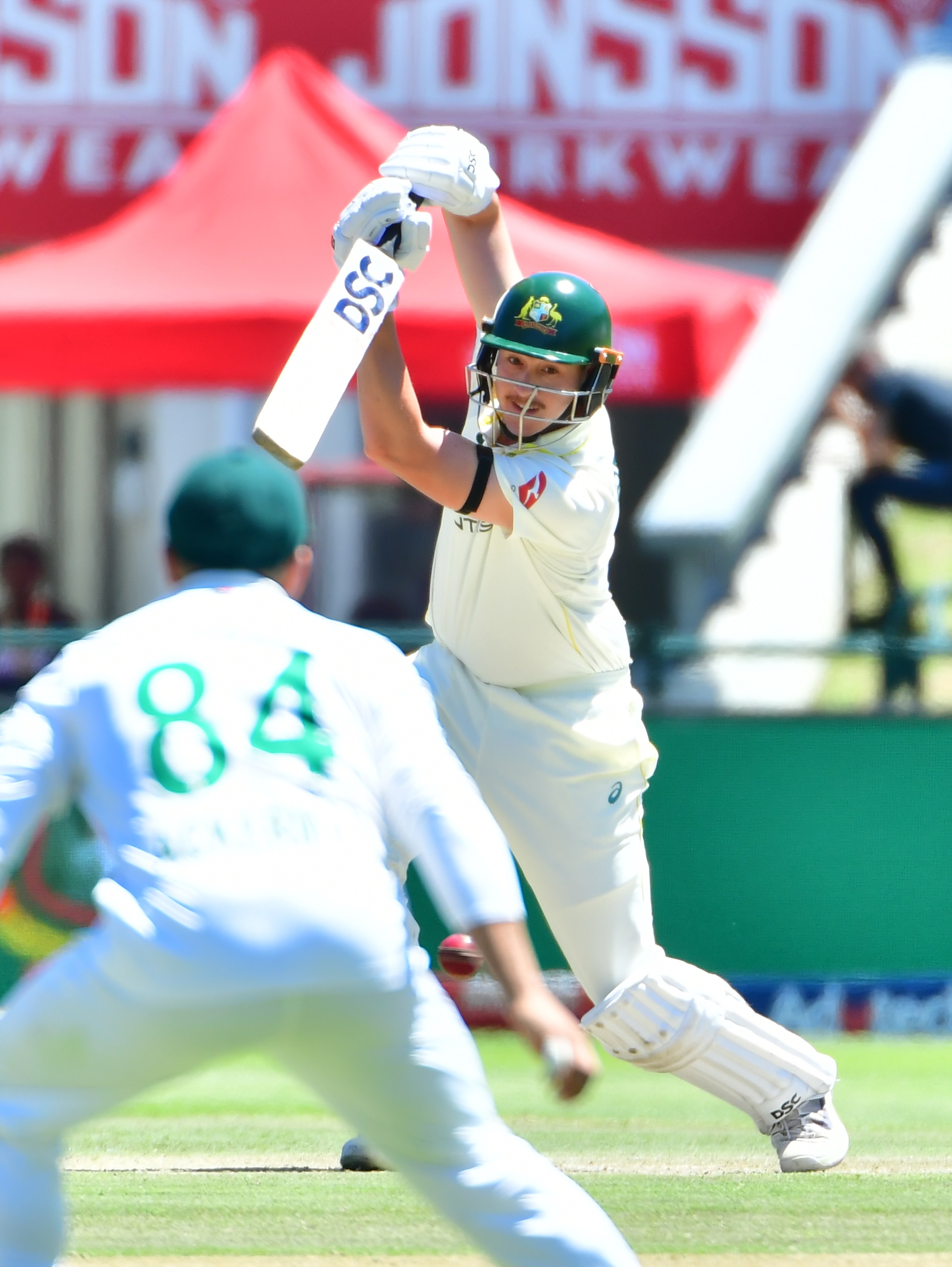 Live: Renshaw and Green rebuild after Labuschagne falls for a duck