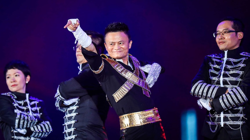 Jack Ma dresses as Michael Jackson