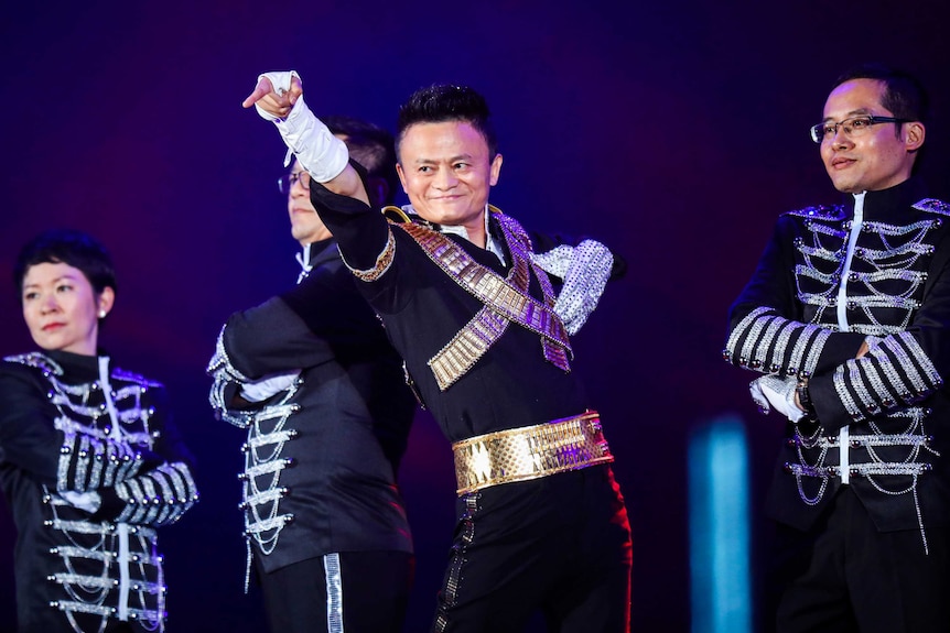 Jack Ma dresses as Michael Jackson