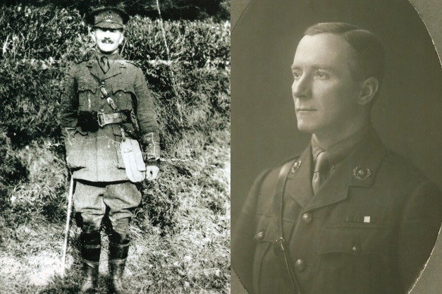 Christopher and Lancelot Andrews shortly after signing up for service during WWI