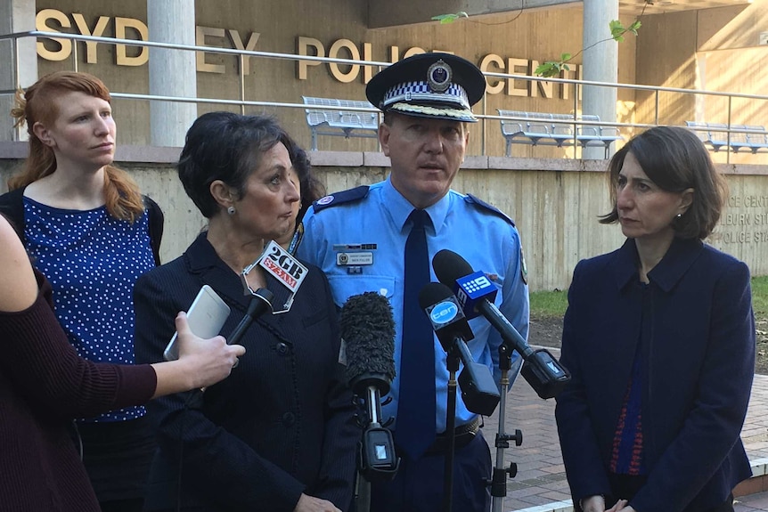 Pru Goward and Gladys Berejiklian announce a doubling of funding for domestic violence.