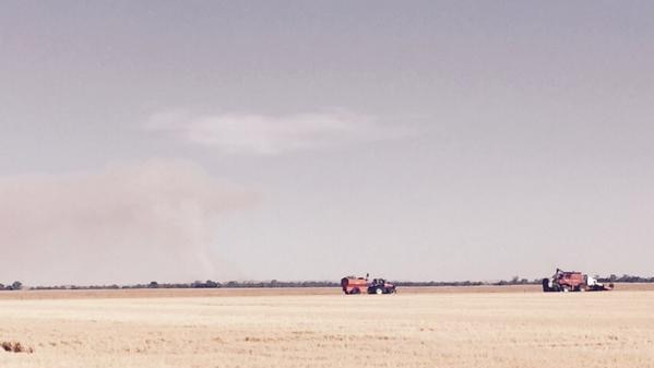 Grassfire in Paradise near Stawell, Victoria