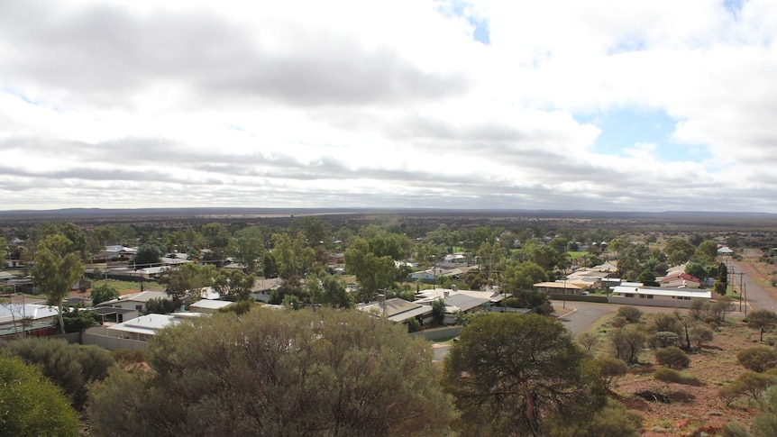 An elevated view of Laverton, Western Australia.
