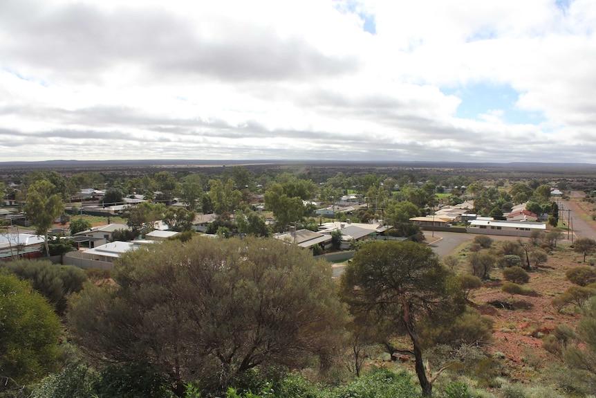 An elevated view of Laverton, Western Australia.