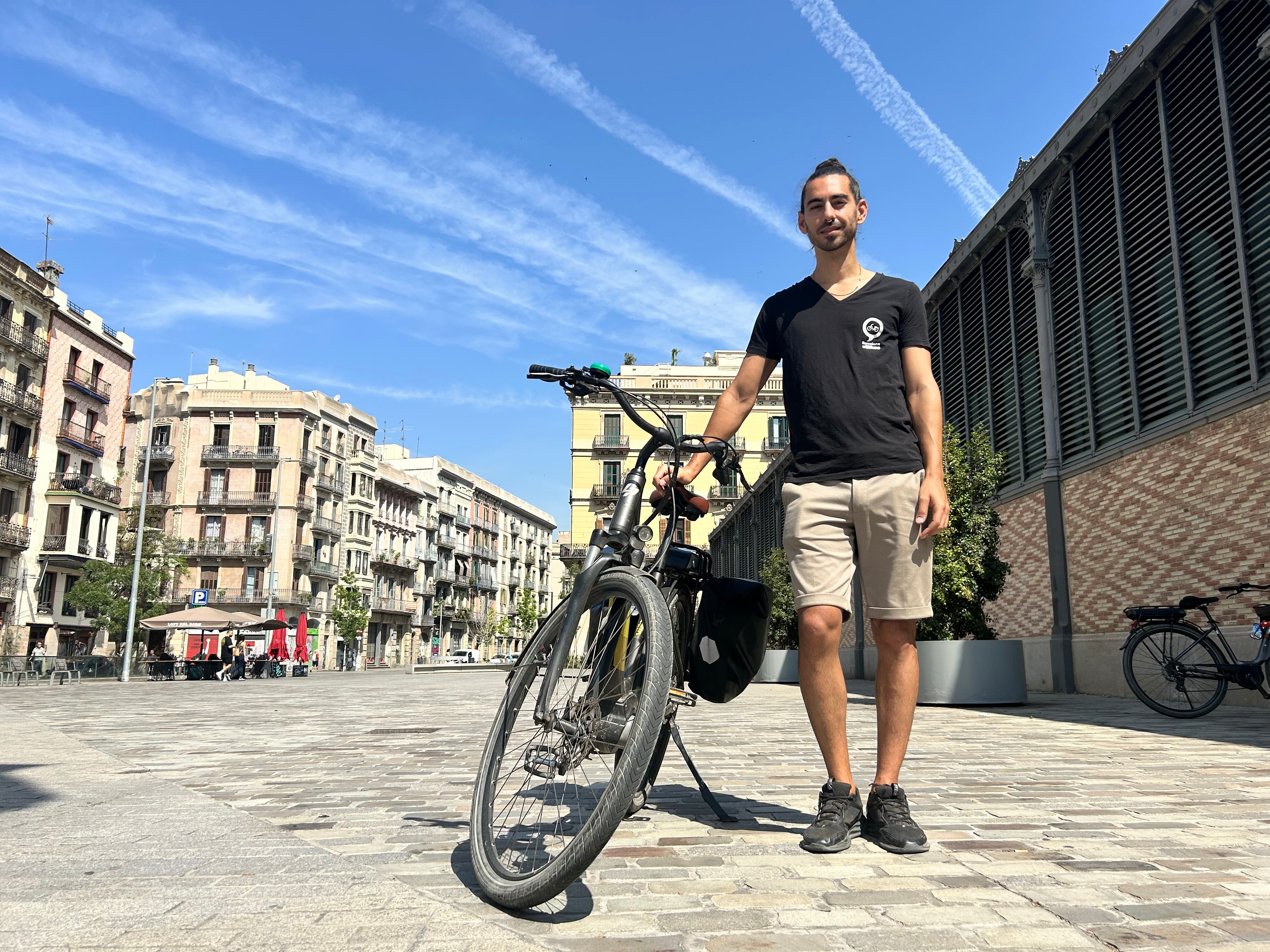 A man with an e-bike.