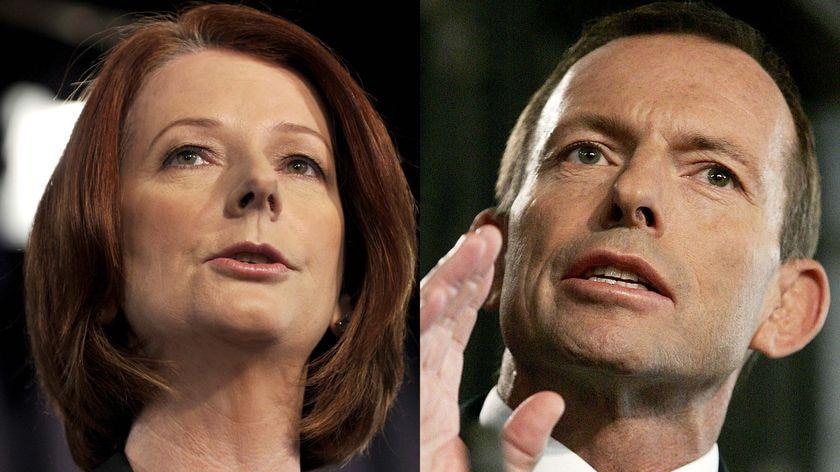 Prime Minister Julia Gillard and Opposition Leader Tony Abbott