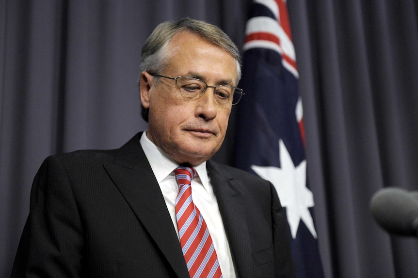 Wayne Swan announces resignation.