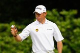 In control ... Lee Westwood is the early leader after the opening round at Augusta