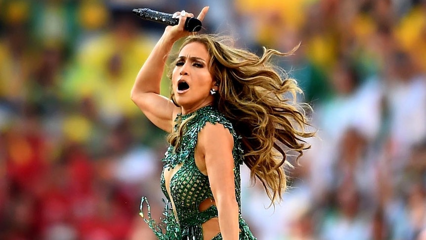 Jennifer Lopez performs during the 2014 World Cup opening ceremony.