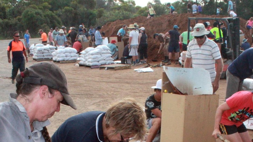Residents help fill over 32,000 sandbags