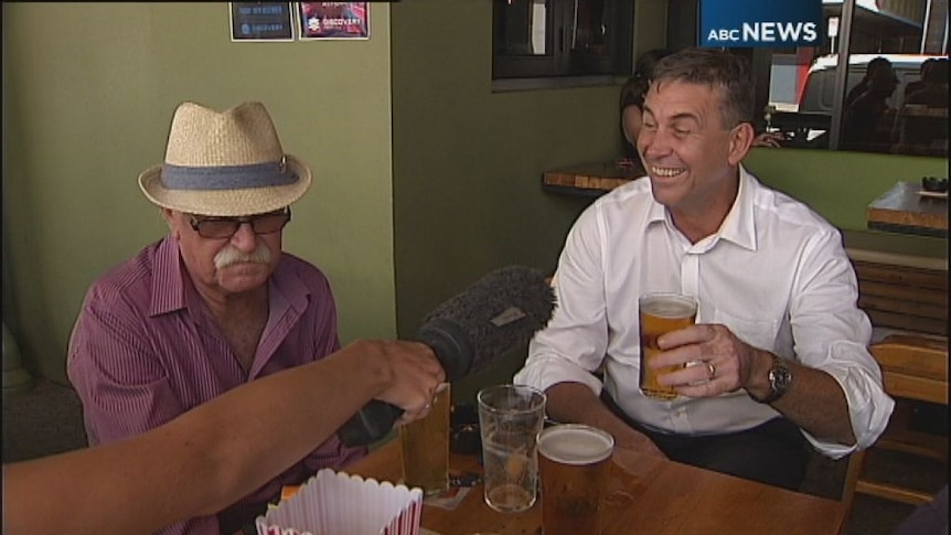 Dave Tollner was at a nearby pub as the new Cabinet was being announced. ABC News:Clare McGrath
