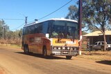 Country Liberal Party campaign bus in Central Australia.