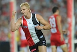 The teen published photos featuring Saints skipper Nick Riewoldt and two of his team-mates.
