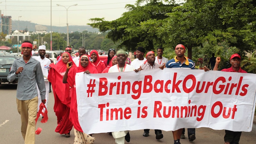 #BringBackOurGirls campaigners in Nigeria