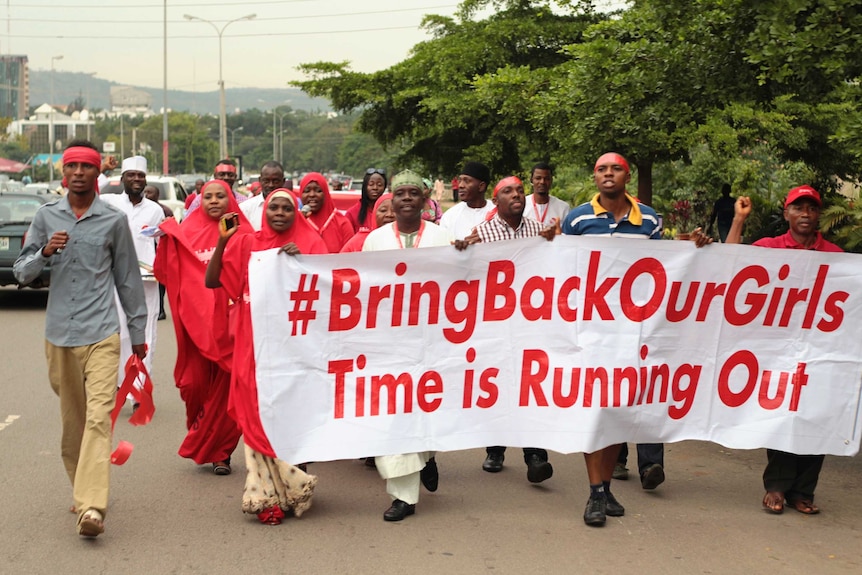 #BringBackOurGirls campaigners in Nigeria
