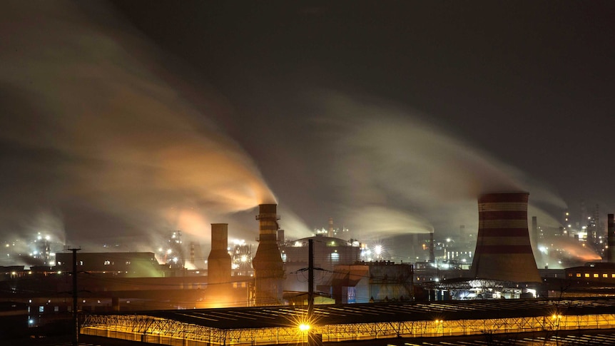 Industrial area of Hebei province in China