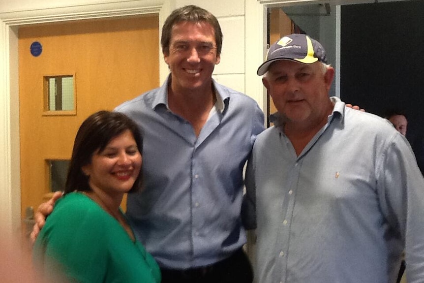 Glenn McGrath with Sonia and John Agar