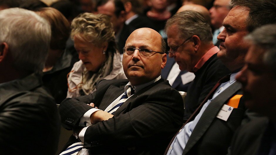 Liberal Senator Arthur Sinodinos attends the NSW Liberal conference.