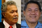 A composite image of Tuvalu's Prime Minsters Enele Sopoaga (left) and Kausea Natano (right).