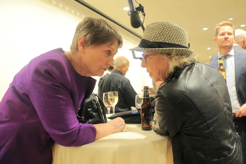 Helen Clark and film director Gaylene Preston.