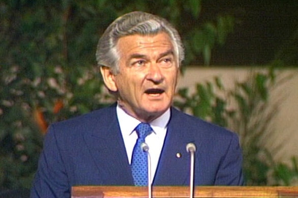 Former prime minister Bob Hawke