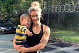 Katelin Van Zyl with her two-year-old son Hunter.