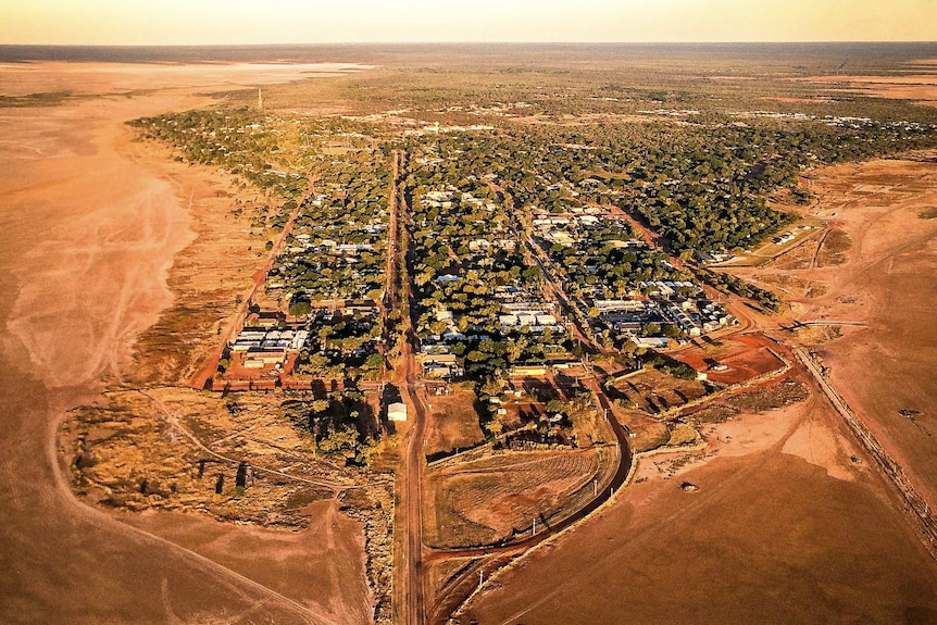 An aerial view of Derby from 500 feet.