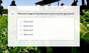 What do you know about Australian food production and consumption?