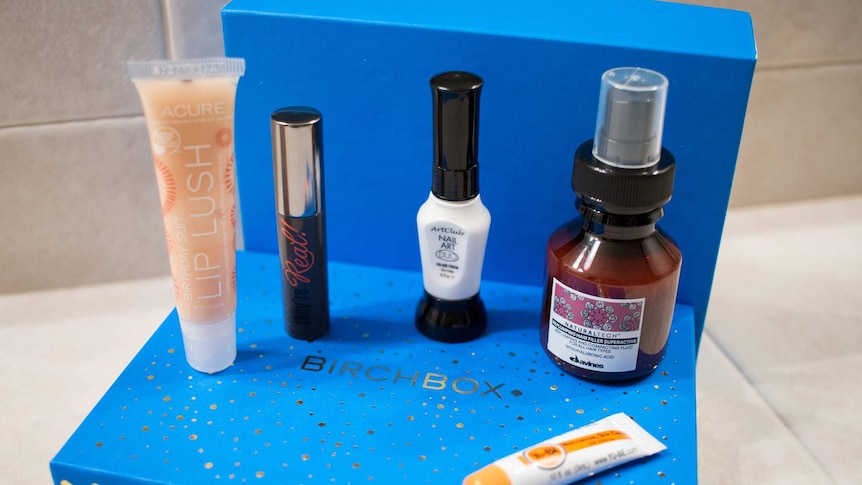 A Birchbox subscription box for beauty products.