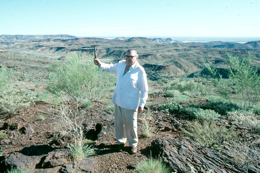 Lang Hancock at Pilbara