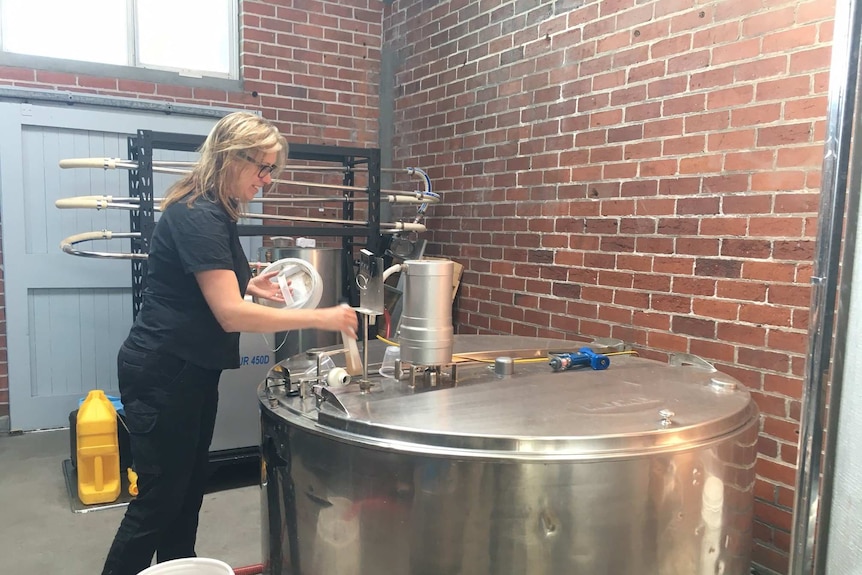 Reclaimed milk vats are being used to brew ginger beer
