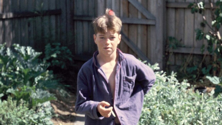 Dominic Gordon as a young boy in Melbourne.