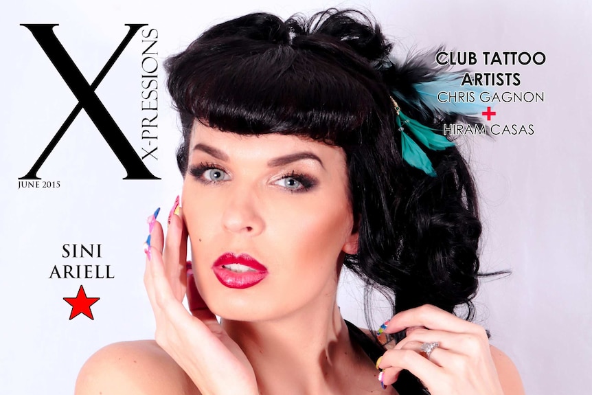 A magazine cover featuring Sini Ariell.