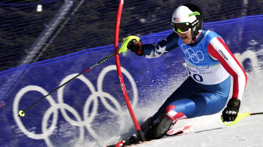 Ready to go ... Bode Miller competing at the Vancouver Olympics