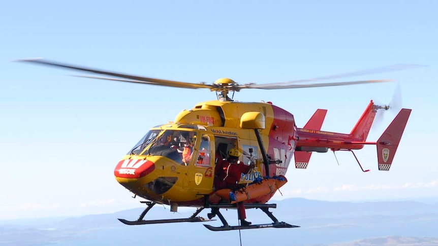 Tasmanian police rescue helicopter January 2014.