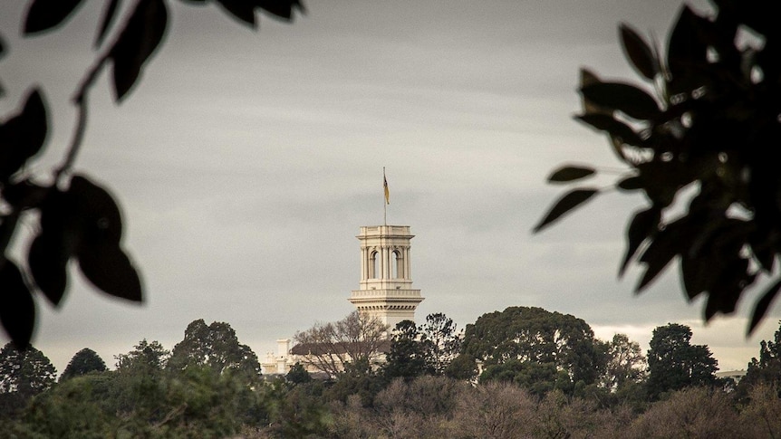 Government House Victoria, shot from a distance
