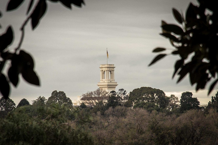 Government House Victoria, shot from a distance