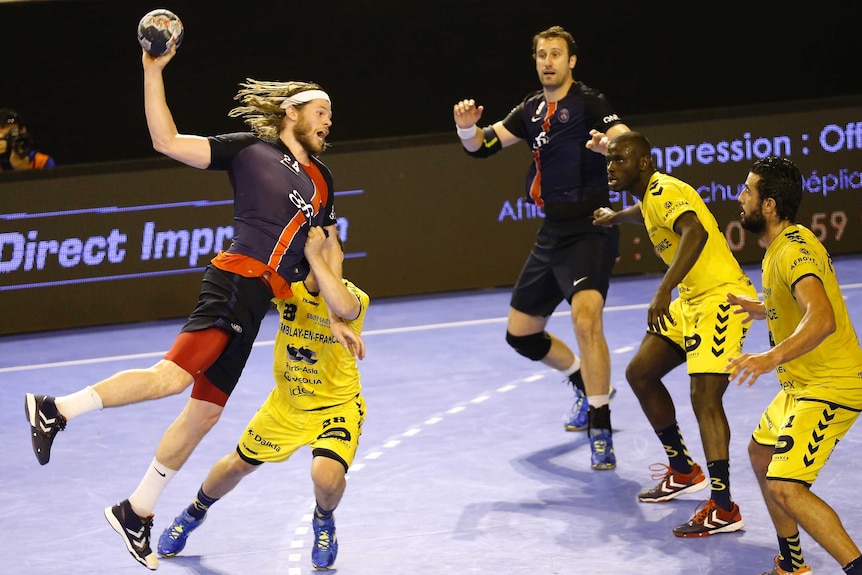 Paris Saint-Germain's Mikkel Hansen handball