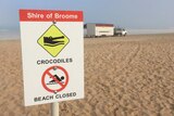 Cable Beach closed due to crocodile
