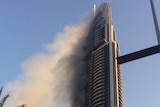Dubai fire still burning