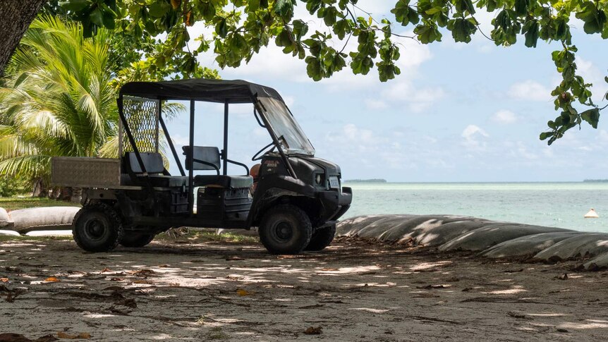 Home Island limits residents to club cars or quadbikes.