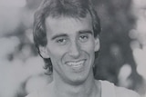 A close up photo of runner Scott Antonich in 1988, the year he won the Stawell Gift.